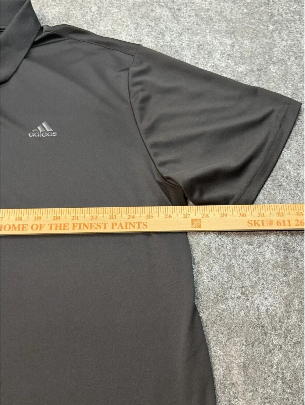 Adidas Primegreen Mens 3XB Black Performance Golf Polo Shirt Big Size